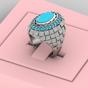 Nishapuri Turquoise men's Ring