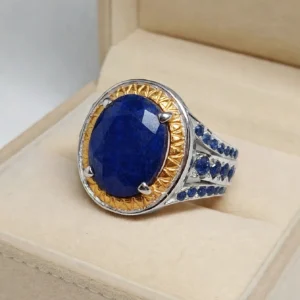 Blue Sapphire men's Ring
