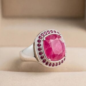 Men's ruby ring.